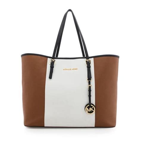 michael kors striped jet set|Michael Kors jet set saffiano.